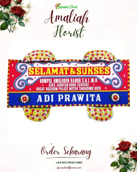 Papan Bunga Ucapan Selamat Sigaluh
